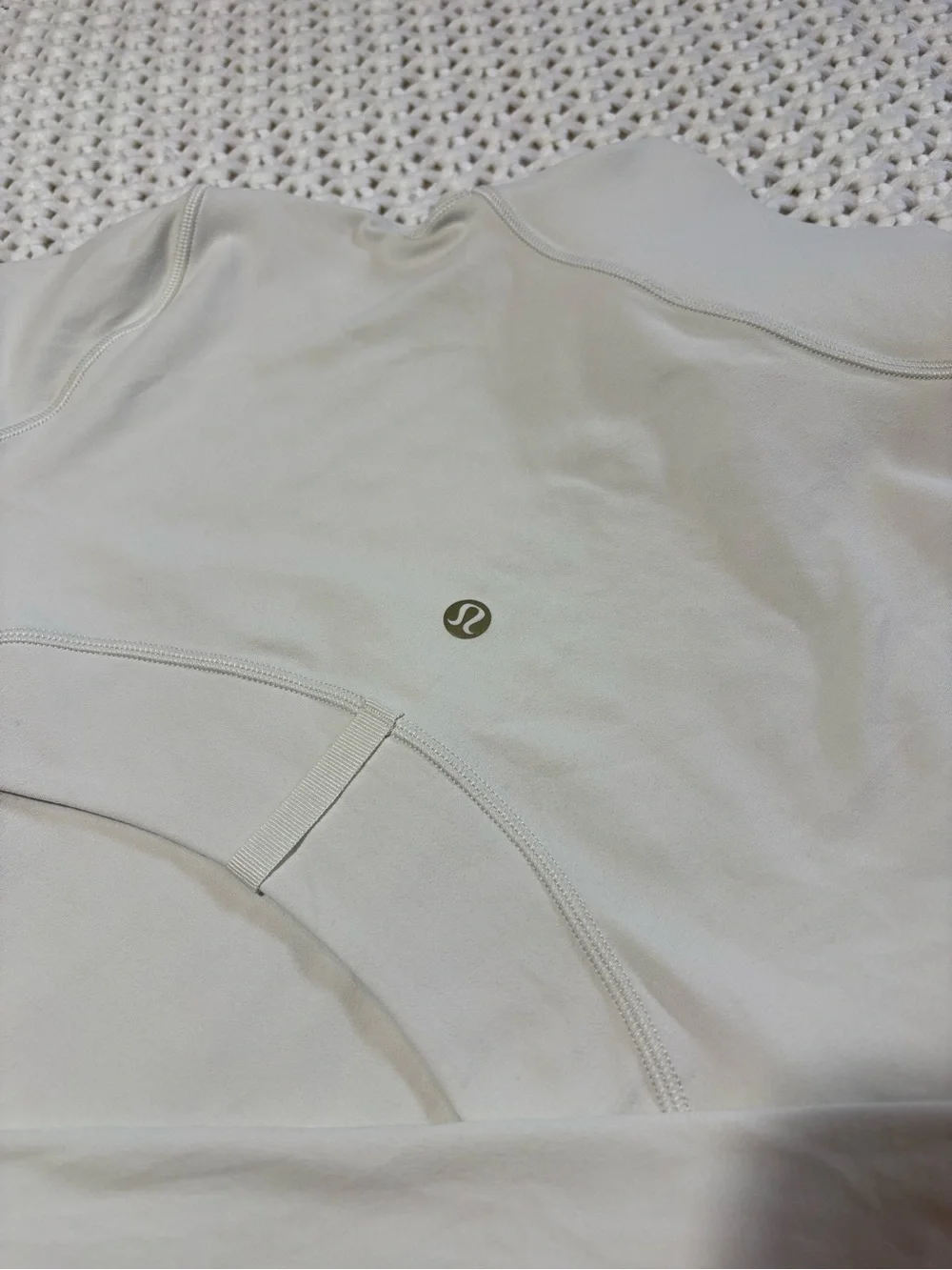lululemon bone/gold define cropped jacket nulu size 8